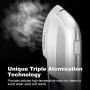 LANGRIA 2 in 1 Garment Steamer 1300W Powerful Handheld Clothes Wrinkle Remover with Detachable Water Tank, Horizontal & Vertical Ironing, 40s Fast Heat-up, Portable for Home and Travel Use, White