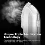 LANGRIA 2 in 1 Garment Steamer 1300W Powerful Handheld Clothes Wrinkle Remover with Detachable Water Tank, Horizontal & Vertical Ironing, 40s Fast Heat-up, Portable for Home and Travel Use, White