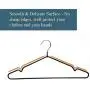 JS HANGER Metal Hanger 16" Coat Hangers 5G Extra Thick Wire with Anti-Slip Rubber Coating for Heavy Duty (20 Pack)