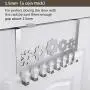 Sporgard Over The Door Hook Hanger, Heavy-Duty Organizer for Coat, Towel, Bag, Robe, Cap? Stainless Steel 8 Hooks Rack