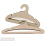 Koobay 17" Natural Recyclable Paper Cardboard Adult Cloth Hanger，High Load Bearing 3.5mm Thickness Ok for Ski Suit (50)
