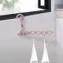 Fdit1 Multifunctional Foldable 4 Holes Drying Rack Clothes Hanger Clothing Hook Quality PP Material(2#)