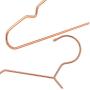 10PC Random Color Children Rose Gold Metal Clothes Decoration Shirts Hanger with Notches, Cute Small Strong Coats Hanger for Kids