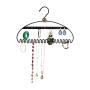 Hang It Jewelry Organizer - Stores Earrings, Bracelets, Rings and Necklaces | Perfect Solution to Messy & Tangled Jewelry Boxes | Extremely Durable - 3MM Steel | Blue Velvet
