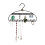 Hang It Jewelry Organizer - Stores Earrings, Bracelets, Rings and Necklaces | Perfect Solution to Messy & Tangled Jewelry Boxes | Extremely Durable - 3MM Steel | Blue Velvet