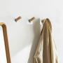 Adhesive Hanger Wooden Hooks - 8 Pack for Closet Hat Hook Self Adhesive Robe Coat Hooks