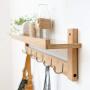 WZP Clothing Display Rack Hanger Wall Hanging Wall Bedroom Bag Rack,Entrance Hall Porch Hook Wall Coat Rack Floor Entry Rack Bearing Strong/As Shown / 87CM