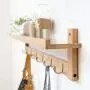 WZP Clothing Display Rack Hanger Wall Hanging Wall Bedroom Bag Rack,Entrance Hall Porch Hook Wall Coat Rack Floor Entry Rack Bearing Strong/As Shown / 87CM