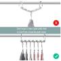 10pc Space Saving Hangers Wonder Multifunctional Clothes Hangers Stainless Steel Slots Magic Hanger Cascading Hanger Updated Hook