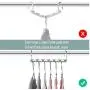 10pc Space Saving Hangers Wonder Multifunctional Clothes Hangers Stainless Steel Slots Magic Hanger Cascading Hanger Updated Hook 10pc Space Saving Hangers Wonder Multifunctional Clothes Hangers Stainless Steel Slots Magic Hanger Cascading Hanger Updated Hook