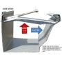 Quick Screw 6" inch Aluminum Hidden Rain Gutter Bracket Hook clip style Hangers with pre inserted 3" long ?" hex head self drilling screw (25 Per Package)