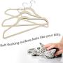 HOUSE DAY Velvet Hangers -60 Pack- Non Slip Velvet Suit Hangers Space Saving Clothes Hanger Beige Velvet Hanger Heavy Duty Adult Hanger for Coat, Suit (Renewed)