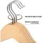HOUSE DAY Wooden Hanger 20 Pack Wooden Suit Hanger Wooden Clothes Hanger Natural Smooth Finish Wooden Coat Hanger Premium Wooden Hangers for Clothes Dress Suit (Renewed)