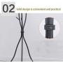 GONGMICF Coat Rack Hat Stand Free Standing Display Hall Tree Metal Hat Hanger Garment Storage Holder with 11 Hooks for Clothes Hats and Scarves in Grey,18.18 Dx70.5 H