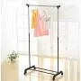Clothes Rack,Rolling Garment Rack with Wheels,Adjustable Hanging Standing Coat Shelf Clothing Stander Unit Hanger Clothes Organizer Black Clothes Rack,Rolling Garment Rack with Wheels,Adjustable Hanging Standing Coat Shelf Clothing Stander Unit Hanger Clothes Organizer Black