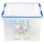 IRIS USA, Inc. WSB-SD WeatherShield Storage Box, 44 Quart, Clear, 3 Pack