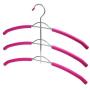 5pcs Random Color Organize Closet, Non Slip 3 Layers Strong Metal Hanger for Clothes Coats