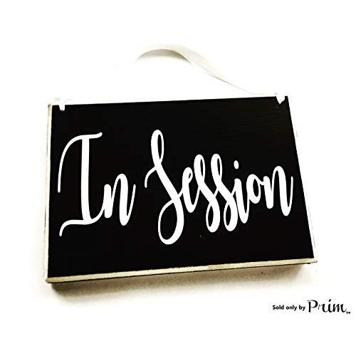 8x6 In Session Custom Wood Sign Busy Please Do Not Disturb Custom Wood Sign Open Closed Spa Salon Office Door Hanger