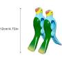 2PCS Beach Windproof Clips Beach Towel Clips Simulation Parrot Cartoon Clothes Hanger Plastic Clip Quilt Clamp Holder for Sun Loungers on Cruise for Sunbeds, Sun Loungers, Pool Chairs, Laundry