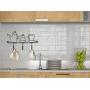 KITTENSXC Wall Hooks (3 Hooks) Iron Rack Hanger for Kitchen Home Restaurant Keys Clothes Cups Holder Craft Wall Decor Cute Pattern Design (Tea Port)
