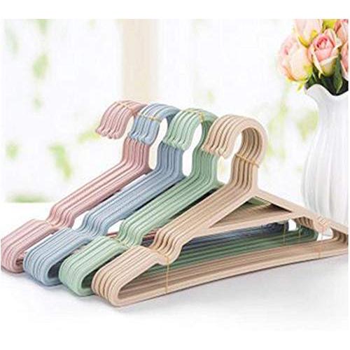 10pcs Random Color Adult Clothes Hangers, for Pants Coat Hanger Home Storage Holder Dress Long Racks Plastic Clothing Hanger