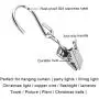 50pcs S Hooks Curtain Clips with Hooks Stainless Steel S Hooks Clip Lamp Hook Silver Metal Hanging Clips Hooks for Home Decoration, Outdoor Party Hanging Wire Holder Art Craft Display 50pcs S Hooks Curtain Clips with Hooks Stainless Steel S Hooks Clip Lamp Hook Silver Metal Hanging Clips Hooks for Home Decoration, Outdoor Party Hanging Wire Holder Art Craft Display