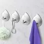 Adhesive Hooks,Wall Towel Hooks 3M Hooks Kitchen Hook 304 Stainless Steel Waterproof Bathroom Hook Wall Hanger for Bathroom, Kitchen and Office, Adhesive Coat Hook, Key Hook Stick on Wall (4 Packs) Adhesive Hooks,Wall Towel Hooks 3M Hooks Kitchen Hook 304 Stainless Steel Waterproof Bathroom Hook Wall Hanger for Bathroom, Kitchen and Office, Adhesive Coat Hook, Key Hook Stick on Wall (4 Packs)