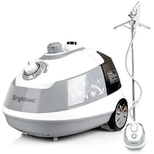 Minetom Garment Fabric Steamer- Full Size Heavy Duty Professional Garment Steamer with Hanger, Brush, Anti-scalding, 70 min Continuous, 4 Level Steam Adjustment Minetom Garment Fabric Steamer- Full Size Heavy Duty Professional Garment Steamer with Hanger, Brush, Anti-scalding, 70 min Continuous, 4 Level Steam Adjustment