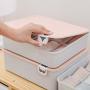 TOPBATHY 2pc Underpants Storage Boxes Plastic Panties Drawer Closet Organizer 10 Compartments Dividers Underwear Storage Boxes for Bedroom Dormitory