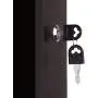 LANGRIA Lockable Jewelry Cabinet Jewelry Armoire with Mirror Jewelry Holder Organizer Storage, 4 Angle Adjustable, Brown