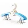 20PCS Kids Stretchable Plastic Clothes Hanger Durable Simple Baby Coat Hanger Random Color