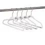 Quality Kids Plastic Non Velvet Non-Flocked Thin Compact Childrens Hangers Swivel Hook for Shirts Blouse Coats (White, 30)