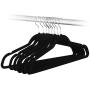 Yaheetech 17.7 Inch Velvet Clothes Hangers Suit Hangers, 300-Pack, Black