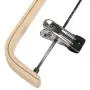 LOHAS Home 10-Pack Natural Finish Wooden Pant Hangers with Anti-Rust Hook and 2-Adjustable Clips