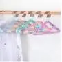 10pcs Stainless Steel Clothes Hanger Non-Slip Space Saving Clothes Hangers with Hook Closet Organizer Drying Racks Random Color 10pcs Stainless Steel Clothes Hanger Non-Slip Space Saving Clothes Hangers with Hook Closet Organizer Drying Racks Random Color
