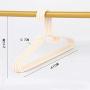 SAASNY Plastic Hangers Standard Hangers,[30 Pack] Coat Hangers ? Premium S-Shaped Pp Plastic Clothes Hangers,Non Slip,Slim and Space Saving,Beige for Drying and Storage