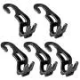 WORDKA Newest Car Seat Headrest Hooks 5 Pack，Multifunctional Thick Design Back Headrest Hooks for Car foldable and rotatable，Car Purse Hook Used for Back Seat Organizers Storage Handbags