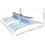 EvaroFly Portable Multi-Functional Magic Folding Hanger, Anti-skidding Rotatable Storage Clothes Hanger, Household Travel Camping -Blue 42x52.5x22.5cm