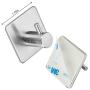 Wall Hooks 4 packs,SAGEME Adhesive Hook Heavy Duty Sticky Wall Hooks Wall Hangers Stick on Hooks 304 Stainless Steel Closets, Coat, Hat,Towel Robe Hook Rack Wall Mount for Bathroom and Bedroom