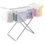 BAOYOUNI Clothes Drying Rack Collapsible Lightweight Laundry Dryer Hanger Shelf with Socks Clips for Bathroom, Indoor, Balcony, Yard and Outdoor Use