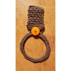Kitchen towel holder/Hand towel holder/Hanging towel holder/Crochet towel holder/Kitchen towl hanger/Towel ring