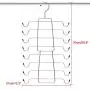 wangerx Tank Tops Hanger Stainless Steel Folding Space Saving Hanger Closet Organizer for Tank Tops, Cami, Bras, Bathing Suits, Belts, Ties (2 Pack Black) wangerx Tank Tops Hanger Stainless Steel Folding Space Saving Hanger Closet Organizer for Tank Tops, Cami, Bras, Bathing Suits, Belts, Ties (2 Pack Black)