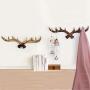 Enerhu Vintage Deer Antlers Wall Hooks Antique Clothes Hanger Rack Coat Hooks for Home