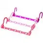 10pcs Random Color 5-Hole Space Saving Plastic Clothes Hanger Magic Hanger Space Saving Hanger Wonder Closet Organizer Multi-Port Hook 10pcs Random Color 5-Hole Space Saving Plastic Clothes Hanger Magic Hanger Space Saving Hanger Wonder Closet Organizer Multi-Port Hook