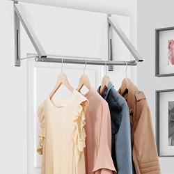 StorageMaid Over The Door Closet Rod ? Heavy-Duty Hanging Clothes Rack Organizer and Hanger for Clothing Or Towels - Great for Home and Dorm Room