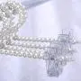 Jili Online 30cm Luxury Pearl Beaded Clothes Hangers Decorative Pants Trousers Clothes Hanger with Clip for Adults - White, 30cm Jili Online 30cm Luxury Pearl Beaded Clothes Hangers Decorative Pants Trousers Clothes Hanger with Clip for Adults - White, 30cm