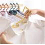 10pcs Random Color Clothes Hanger Anti-Skid Adults Children Baby Household Supplies PP Portable Clothes Hangers Hook Household