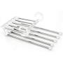 5pcs Random Color 5 in 1 Pant Rack Shelves Stainless Steel Clothes Hangers Multi-Functional Wardrobe Magic Hanger