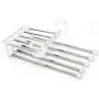 5pcs Random Color 5 in 1 Pant Rack Shelves Stainless Steel Clothes Hangers Multi-Functional Wardrobe Magic Hanger 5pcs Random Color 5 in 1 Pant Rack Shelves Stainless Steel Clothes Hangers Multi-Functional Wardrobe Magic Hanger