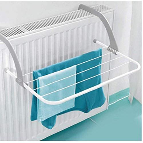 2pcs Portable Foldable Drying Rack Clothes Punch Free Hanger Winter Heating Radiator Balcony Clothes Hanger